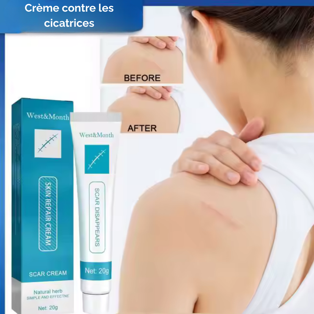 Crème réparatrice pour cicatrices