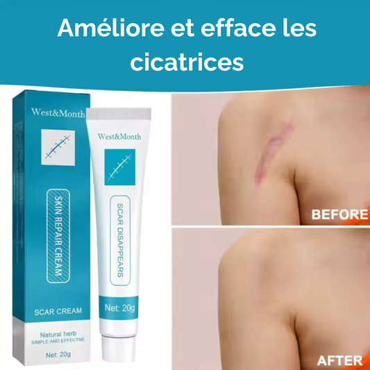 Crème réparatrice pour cicatrices